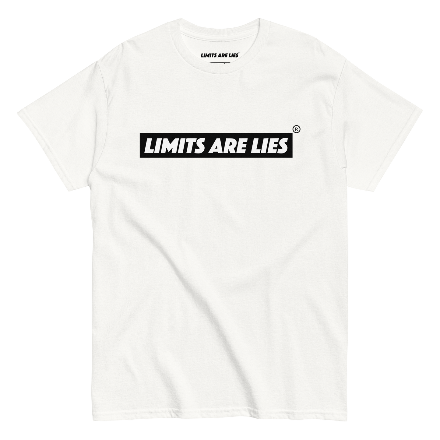 Limits Are Lies "Classic OG" Logo Tee (White/Black)