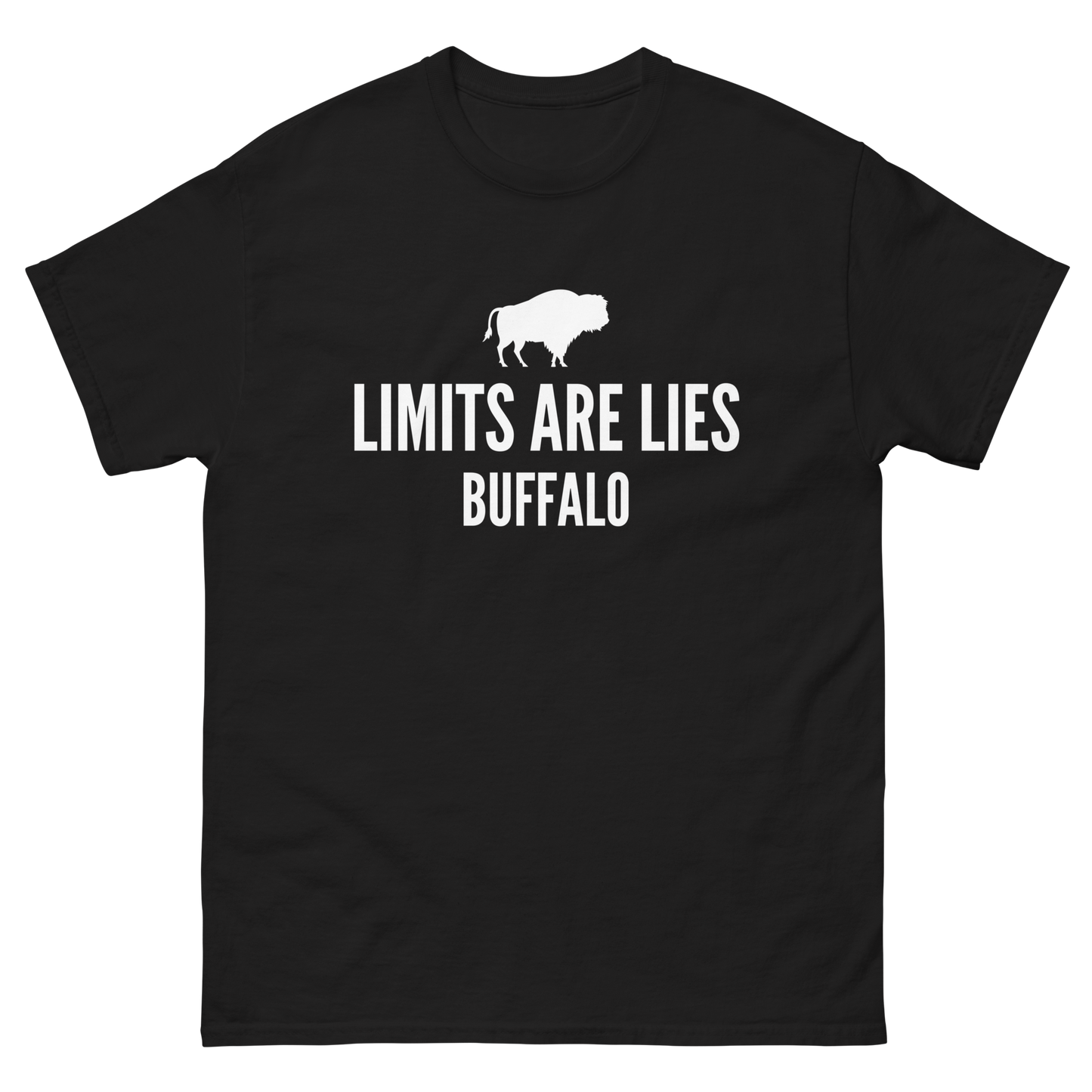 Limits Are Lies Buffalo Graphic Tee (White)