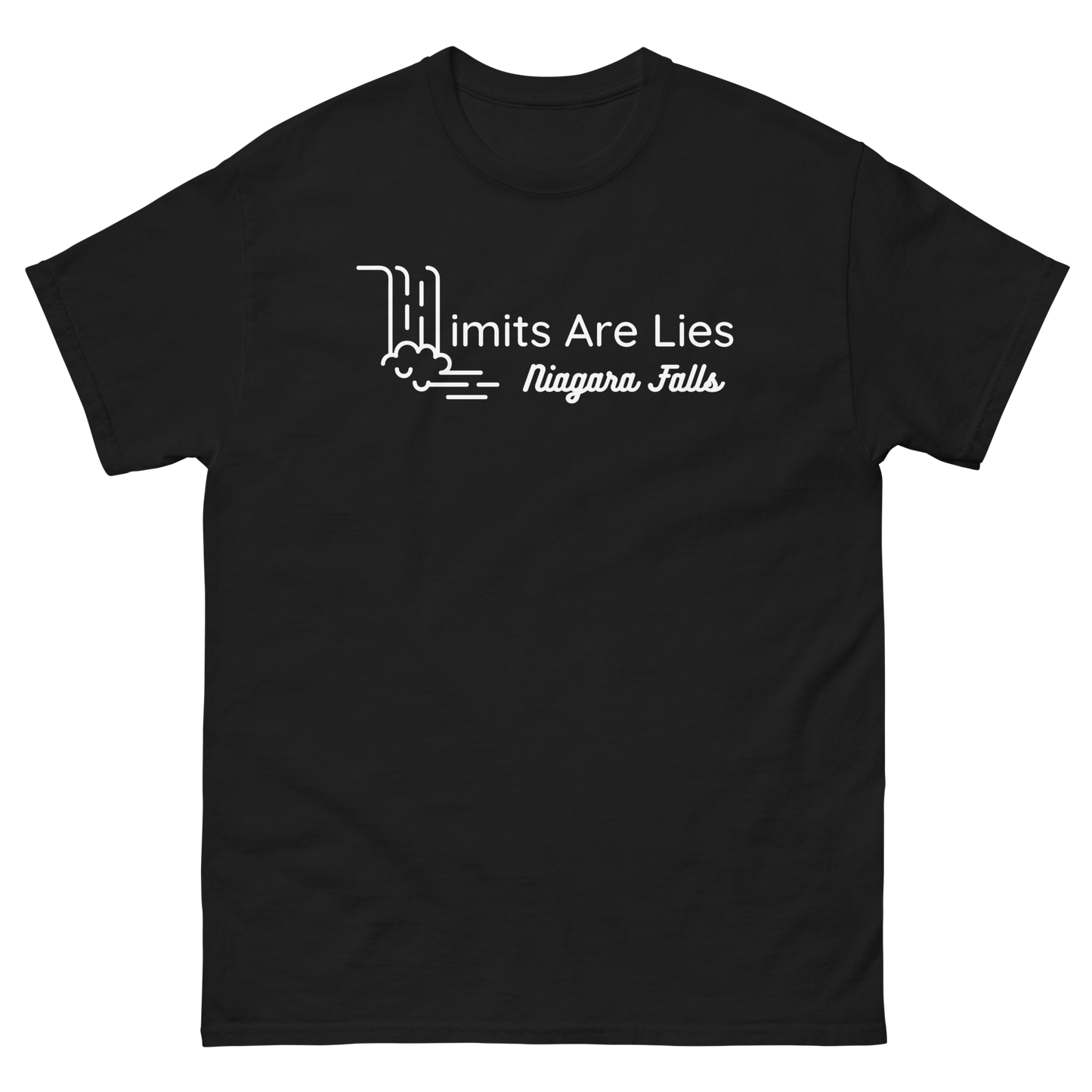 Limits Are Lies Niagara Falls Graphic Tee (White)