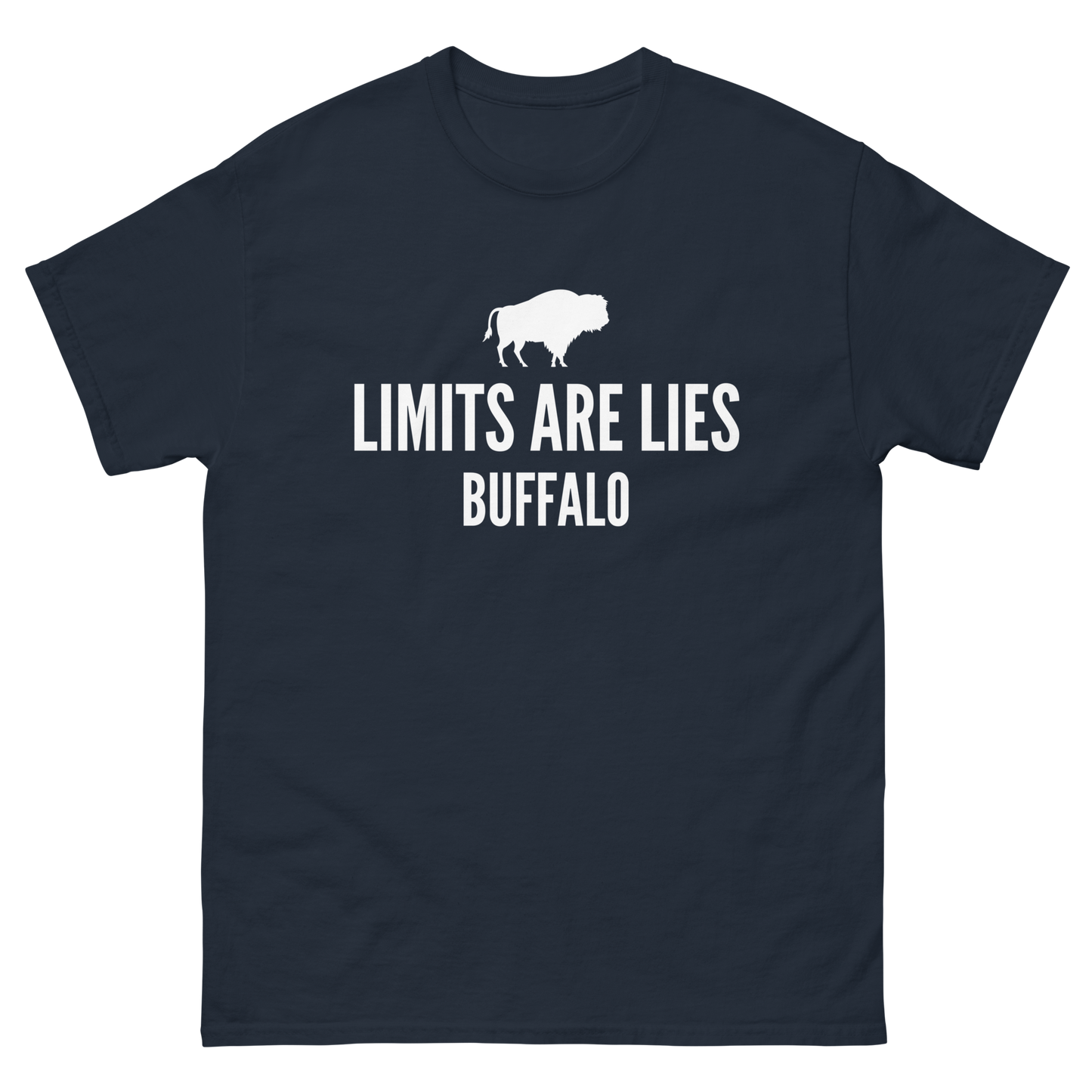 Limits Are Lies Buffalo Graphic Tee (White)