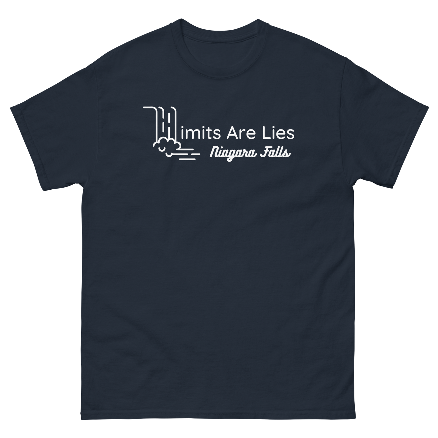 Limits Are Lies Niagara Falls Graphic Tee (White)