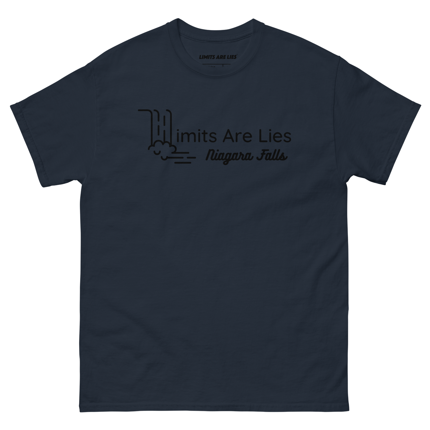 Limits Are Lies Niagara Falls Graphic Tee (Black)