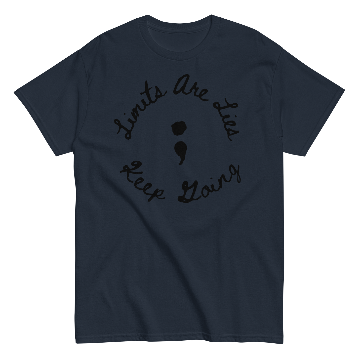 Limits Are Lies "Keep Going" Mental Health Awareness Tee (Black)