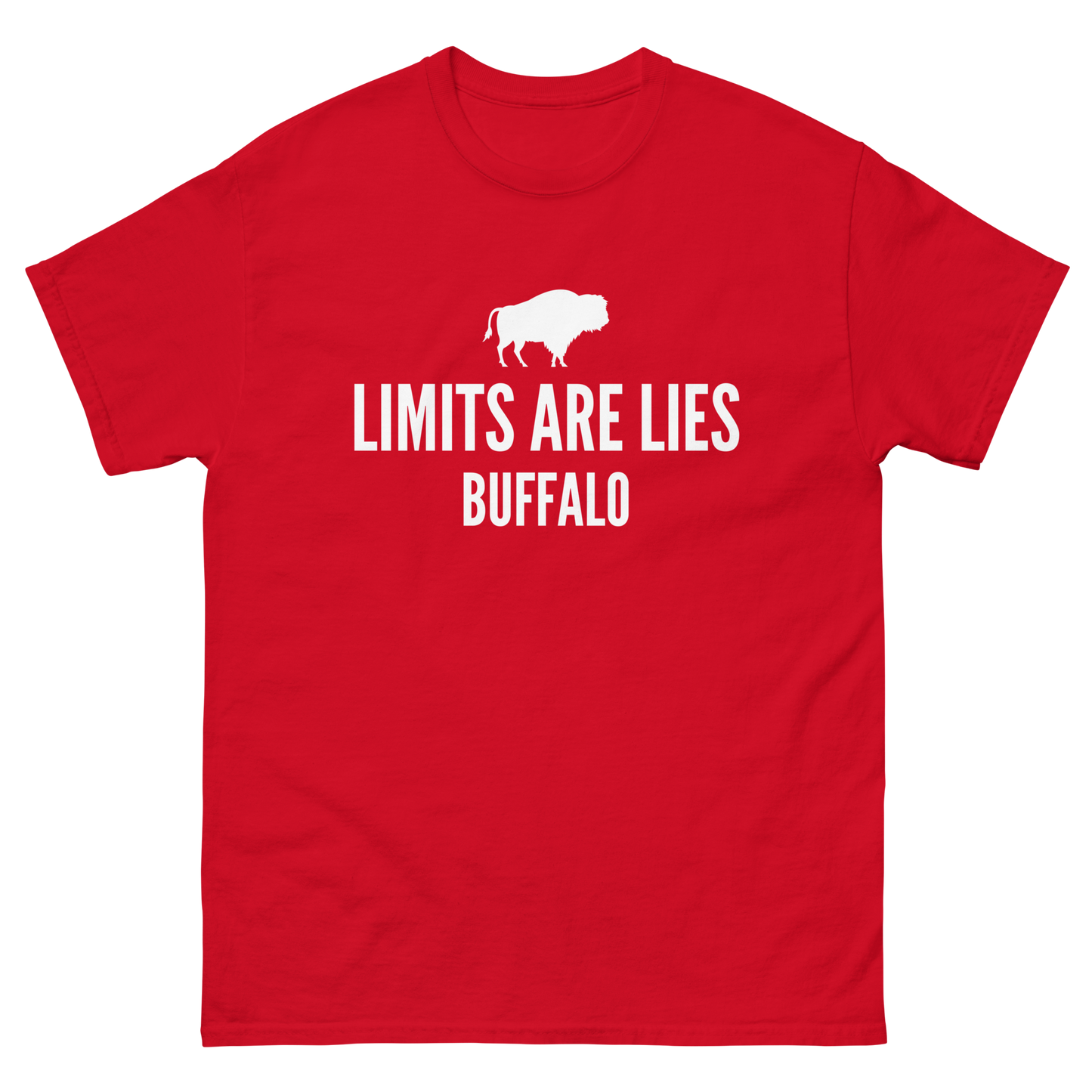 Limits Are Lies Buffalo Graphic Tee (White)