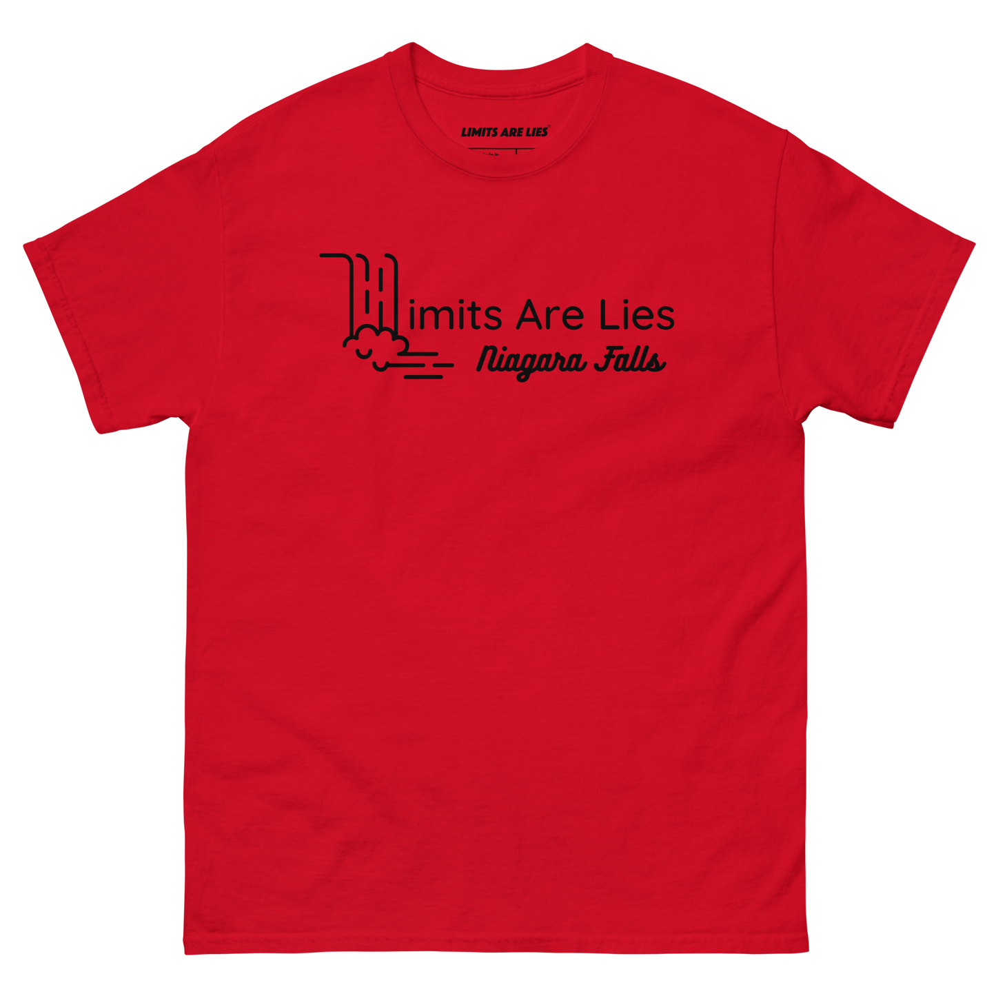 Limits Are Lies Niagara Falls Graphic Tee (Black)