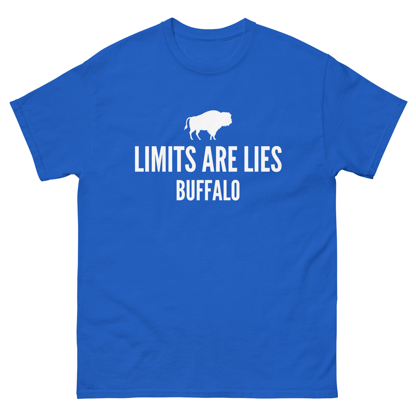 Limits Are Lies Buffalo Graphic Tee (White)