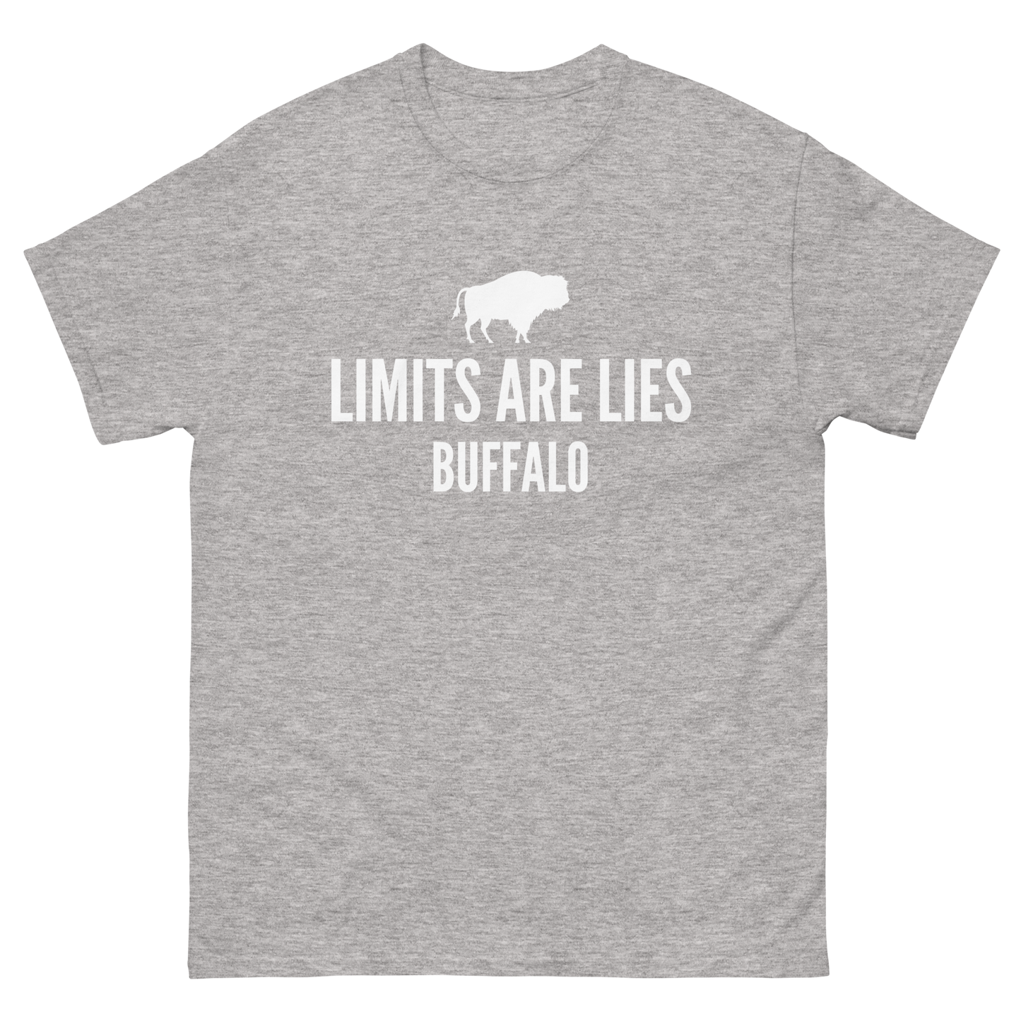 Limits Are Lies Buffalo Graphic Tee (White)