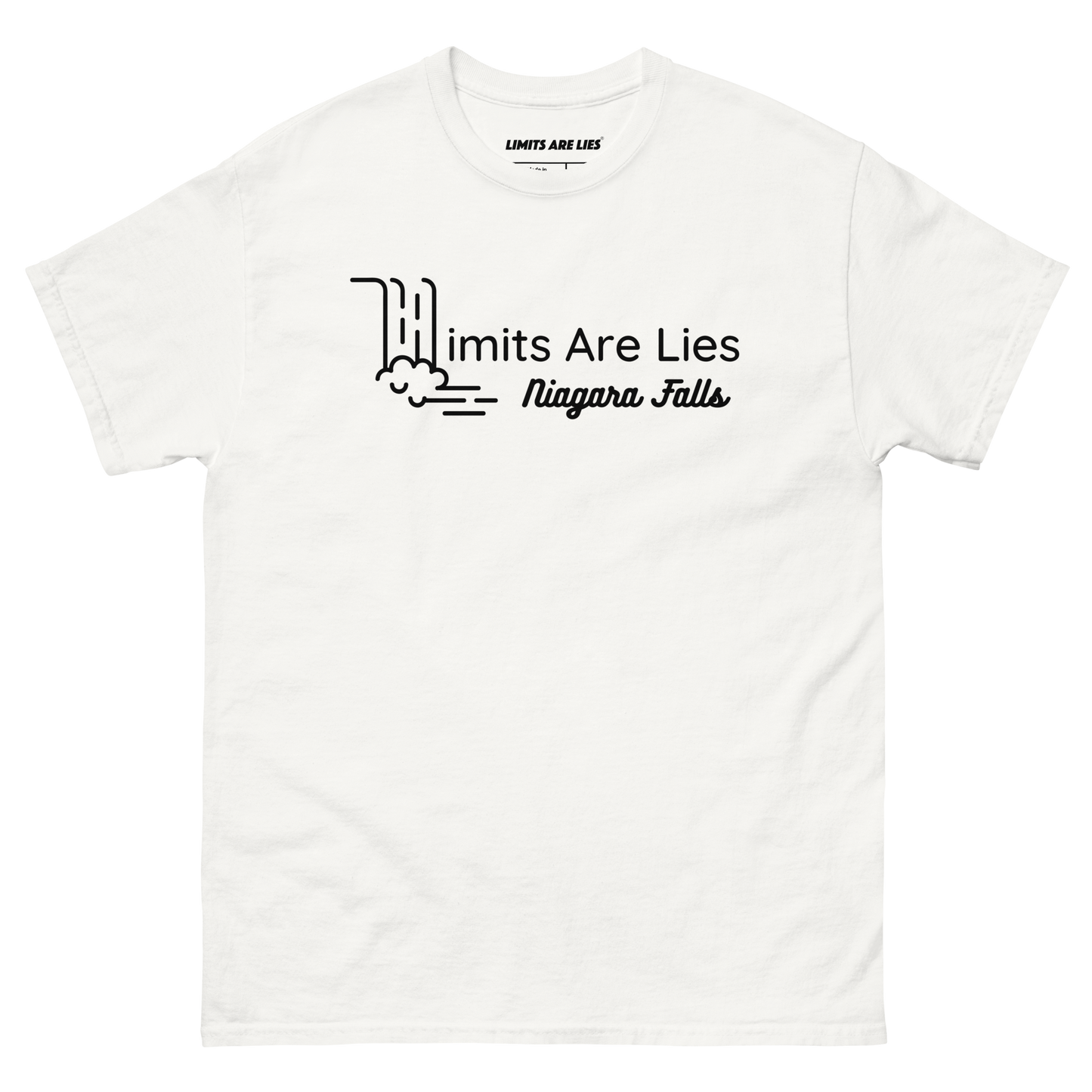 Limits Are Lies Niagara Falls Graphic Tee (Black)