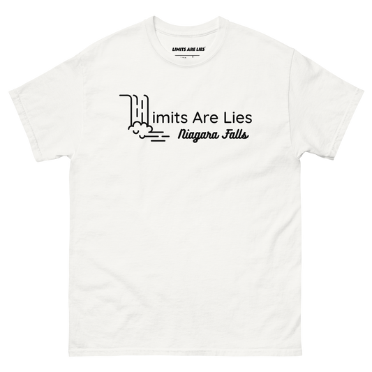 Limits Are Lies Niagara Falls Graphic Tee (Black)