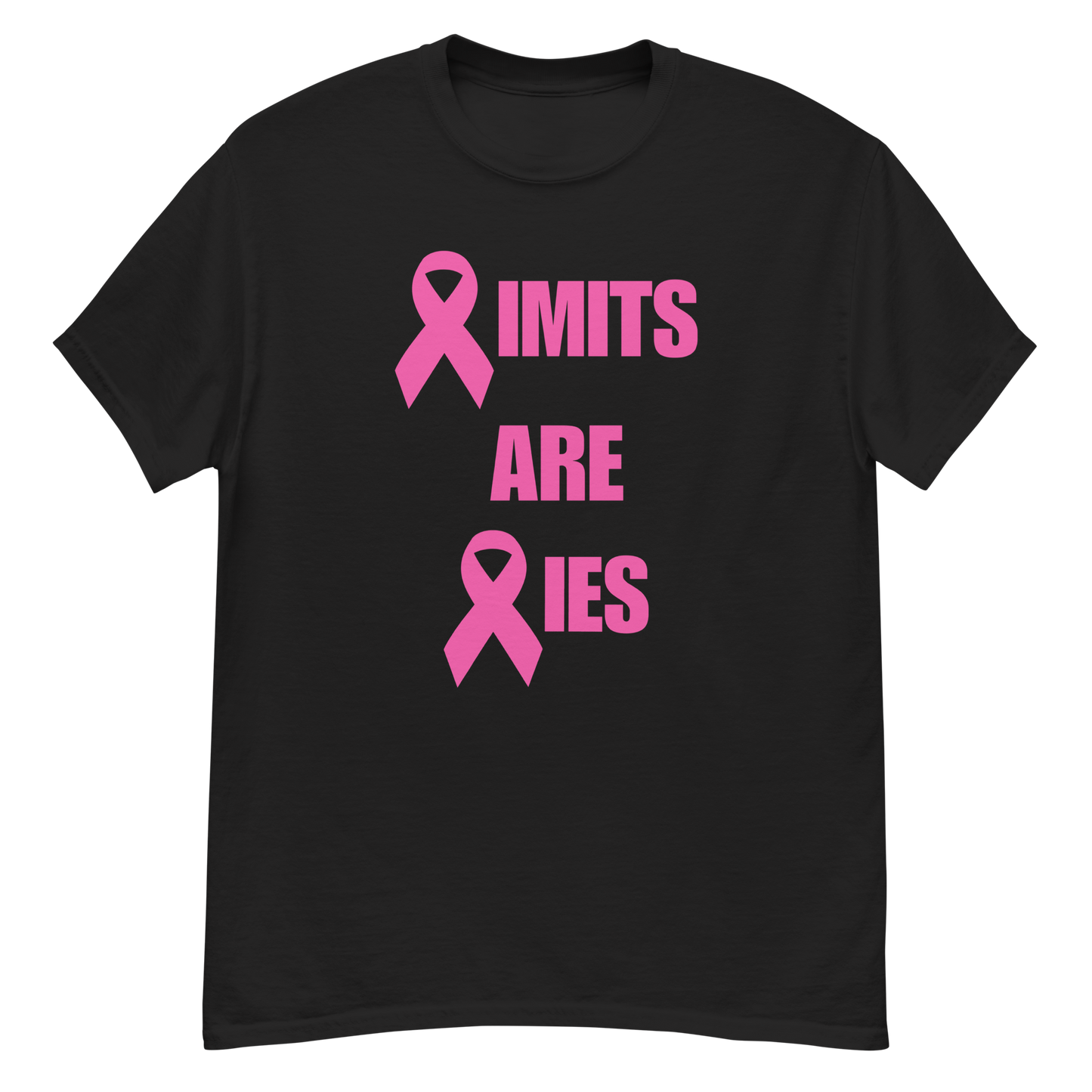 Limits Are Lies Breast Cancer Awareness Tee