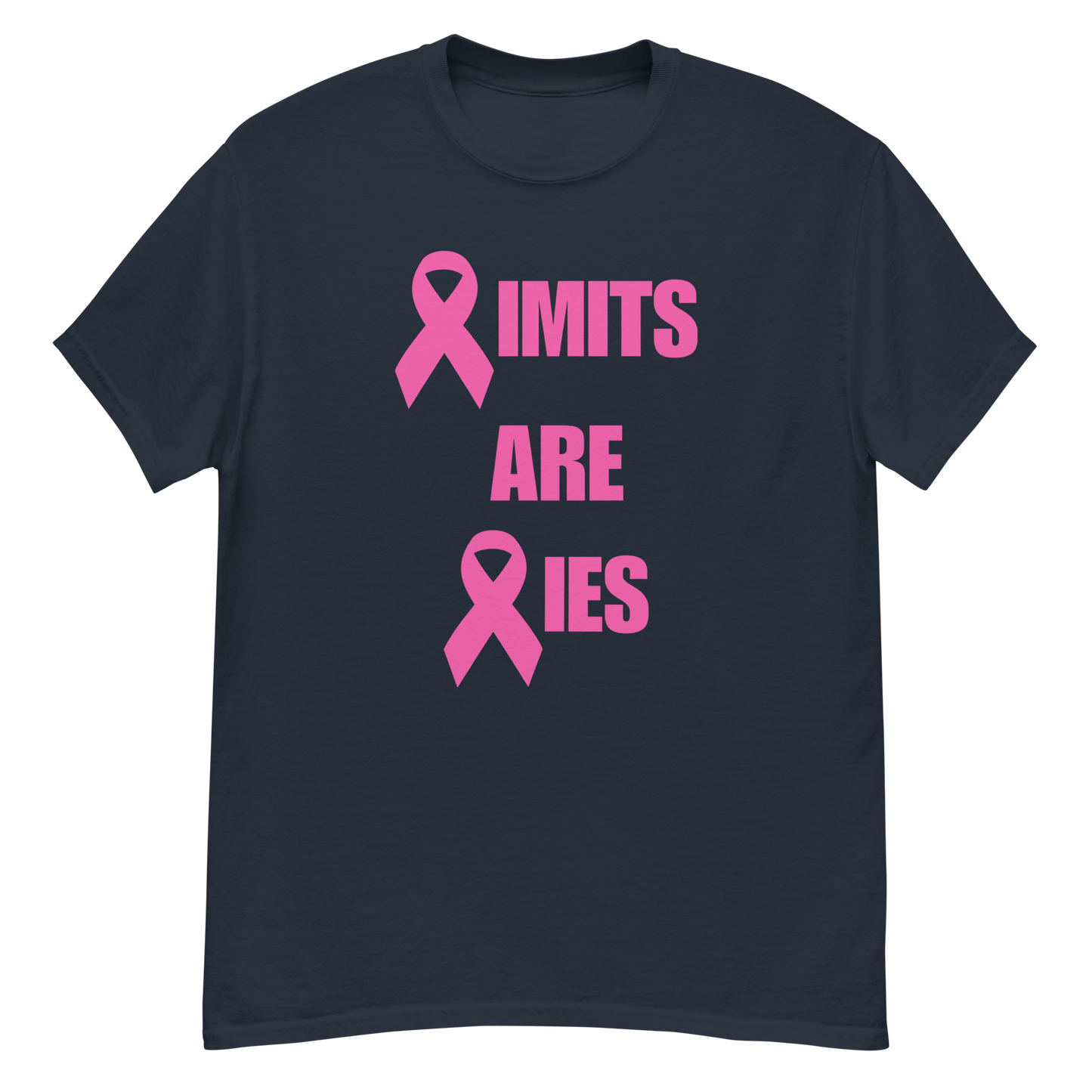 Limits Are Lies Breast Cancer Awareness Tee