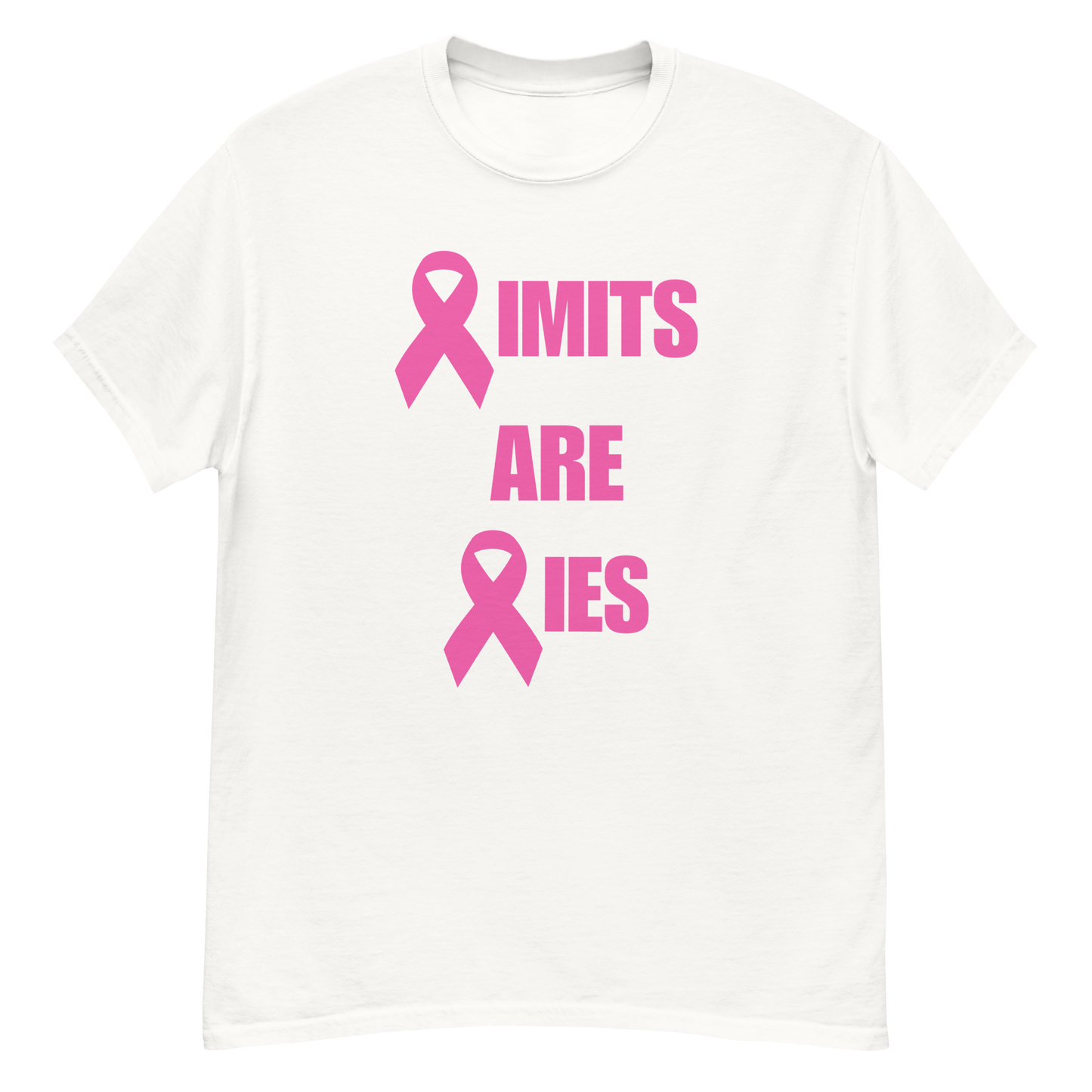 Limits Are Lies Breast Cancer Awareness Tee