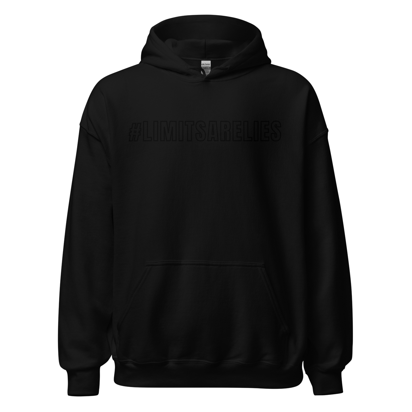 #LIMITSARELIES "Outline" Logo Hoodie (Black)