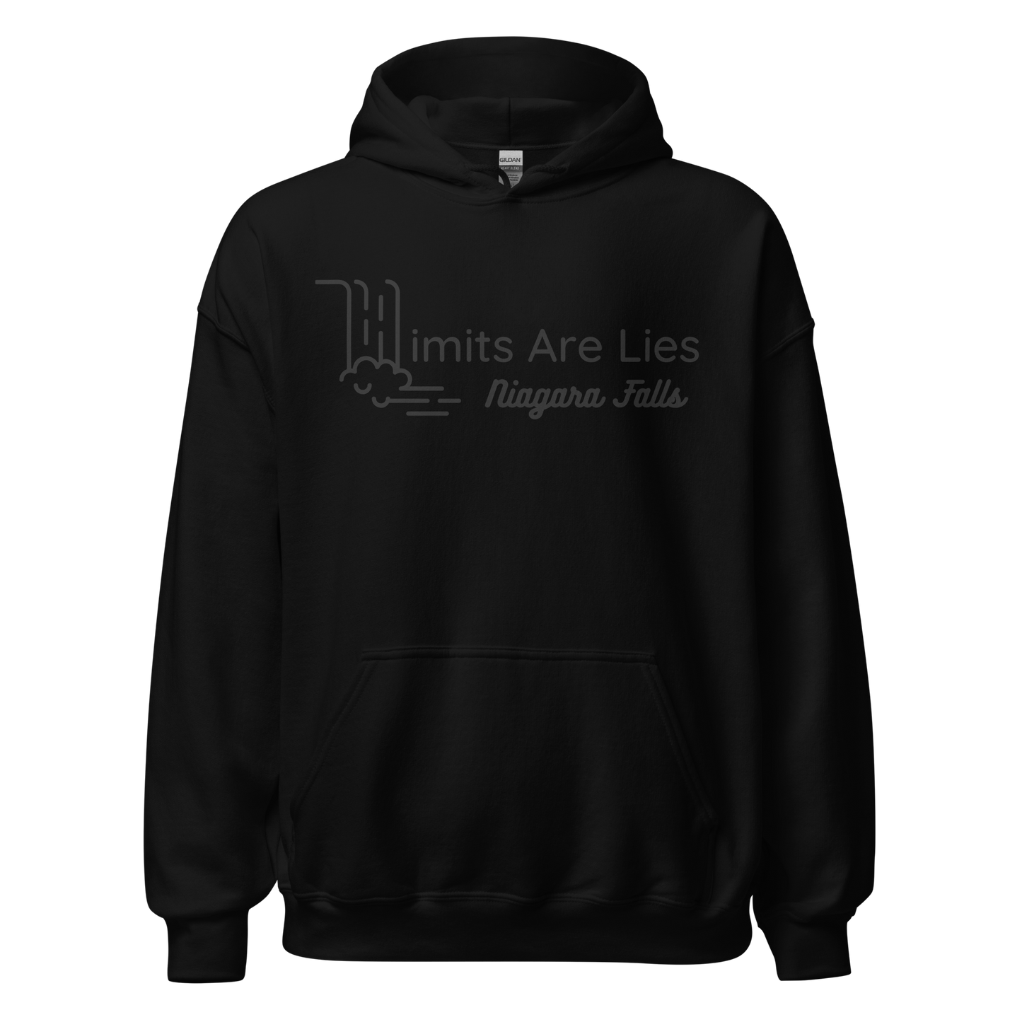 Limits Are Lies Niagara Falls Hoodie (Black)