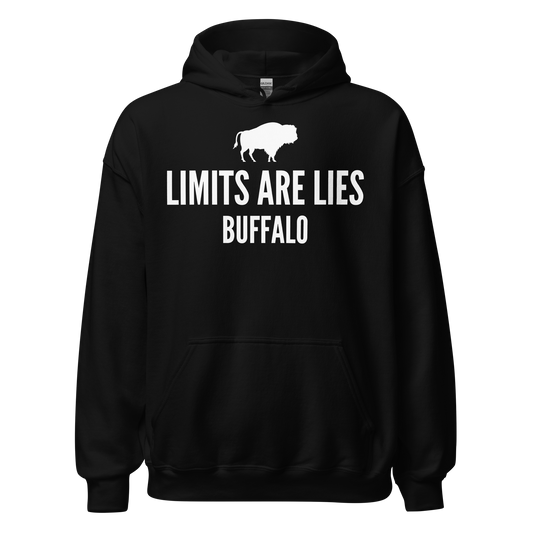 Limits Are Lies Buffalo Hoodie (White)