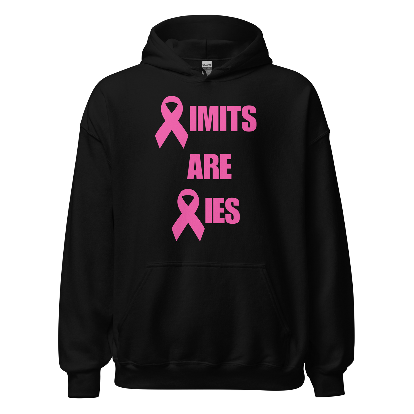 Limits Are Lies Breast Cancer Awareness Hoodie