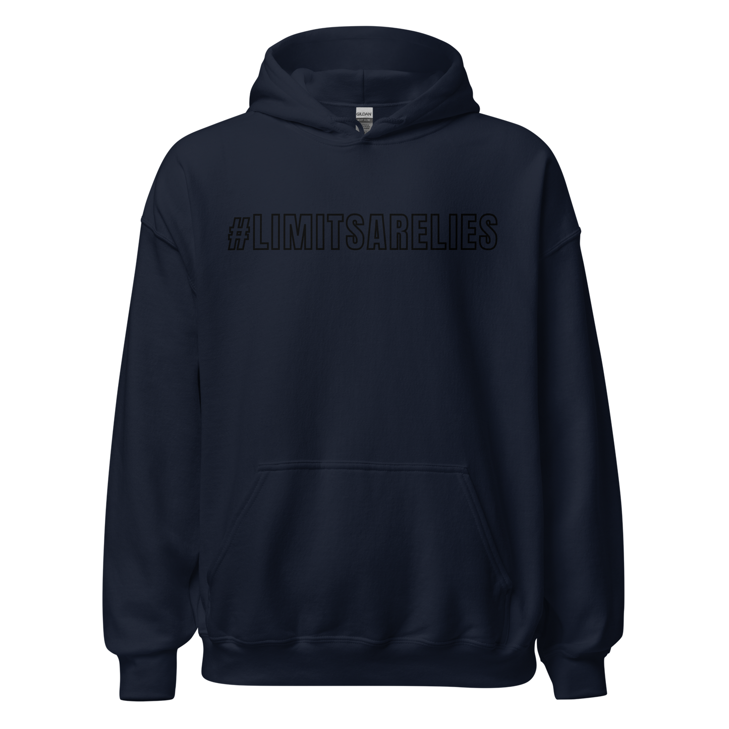 #LIMITSARELIES "Outline" Logo Hoodie (Black)