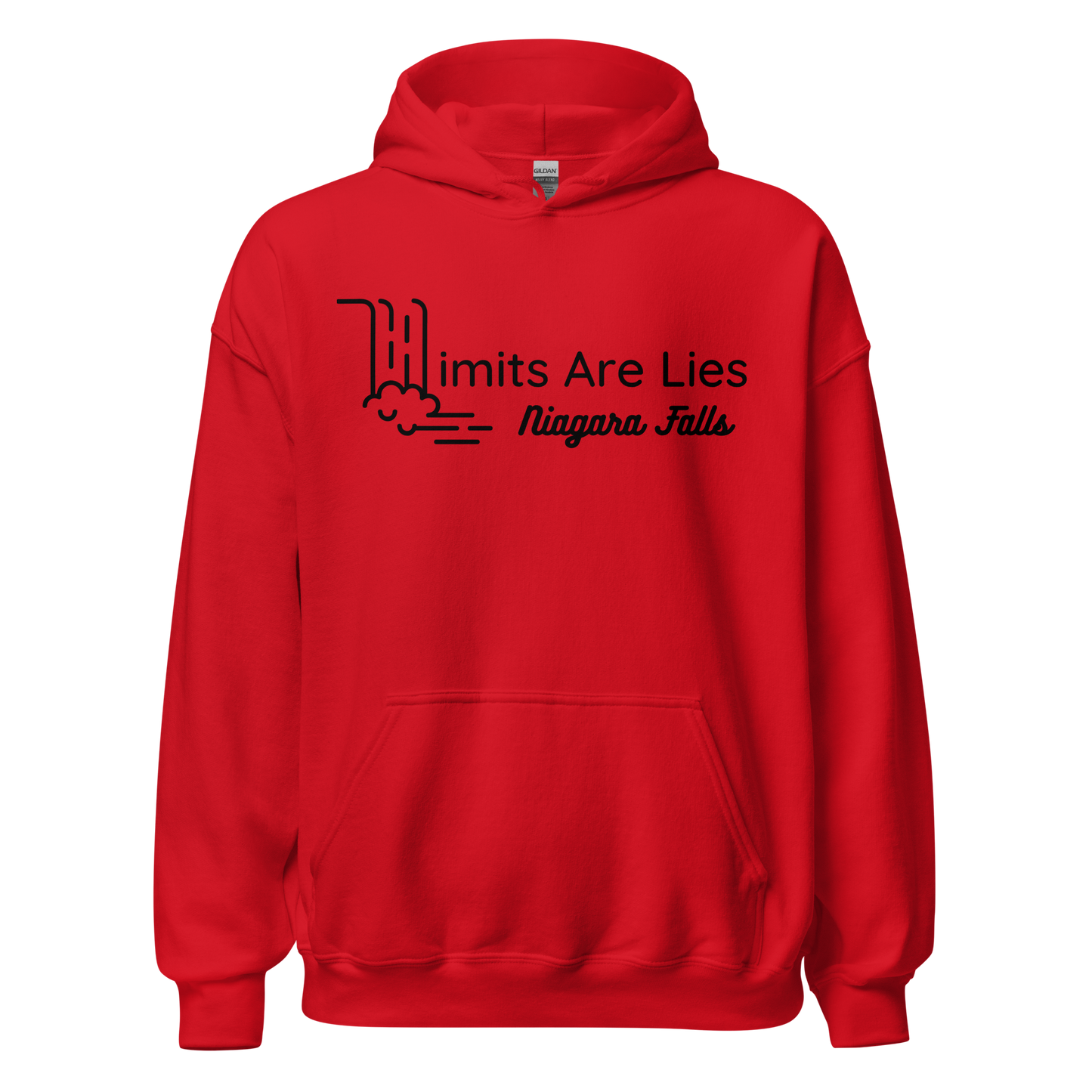 Limits Are Lies Niagara Falls Hoodie (Black)