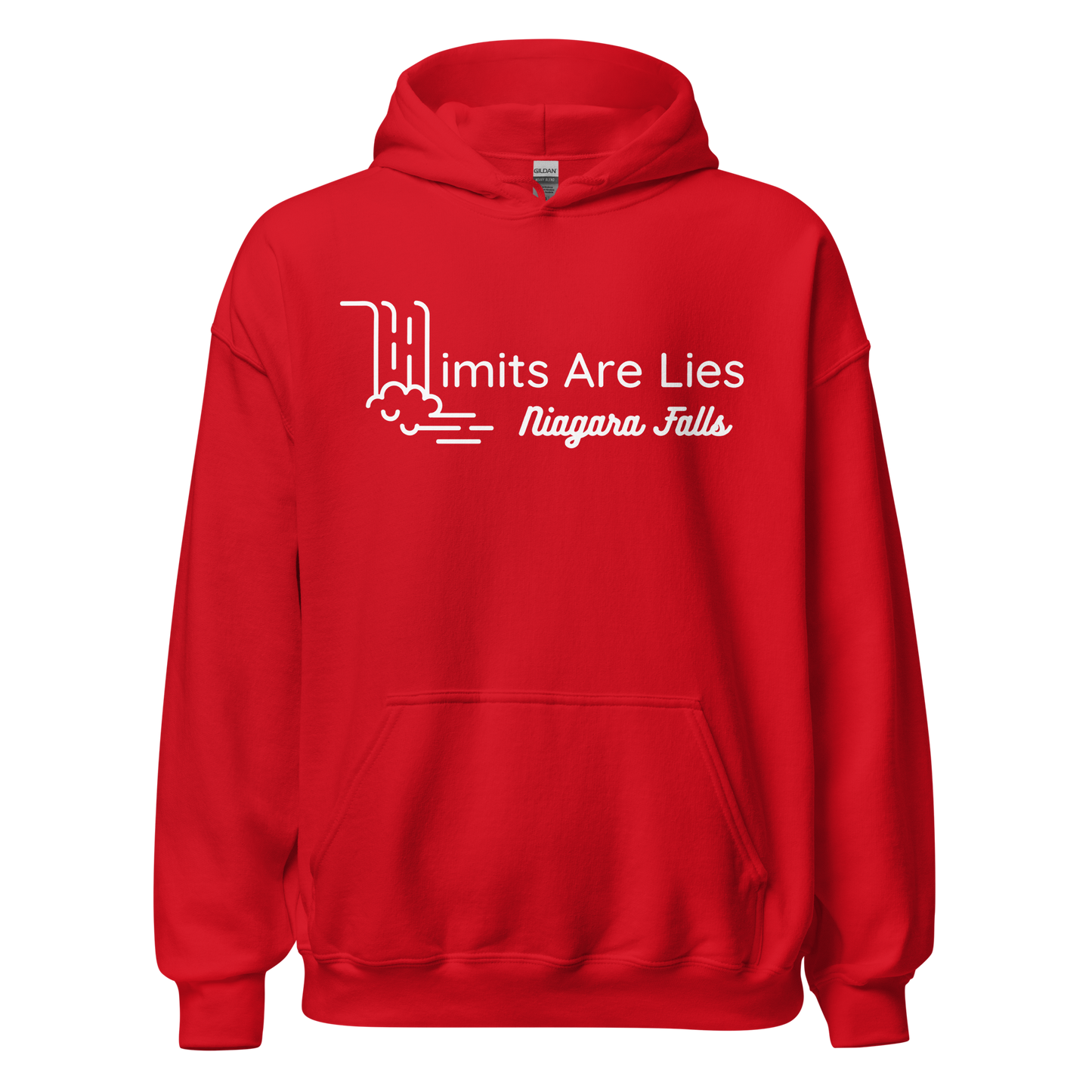 Limits Are Lies Niagara Falls Hoodie (White)