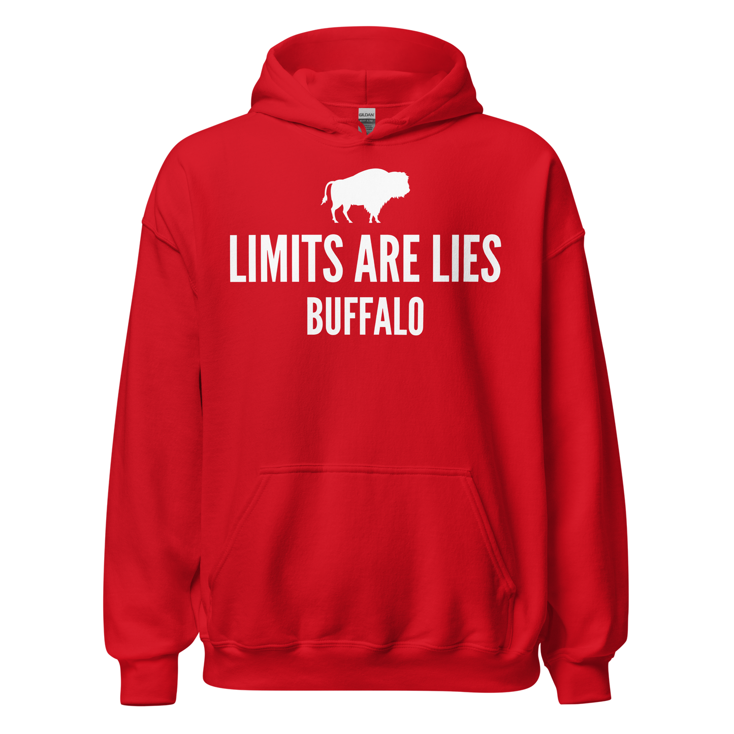 Limits Are Lies Buffalo Hoodie (White)