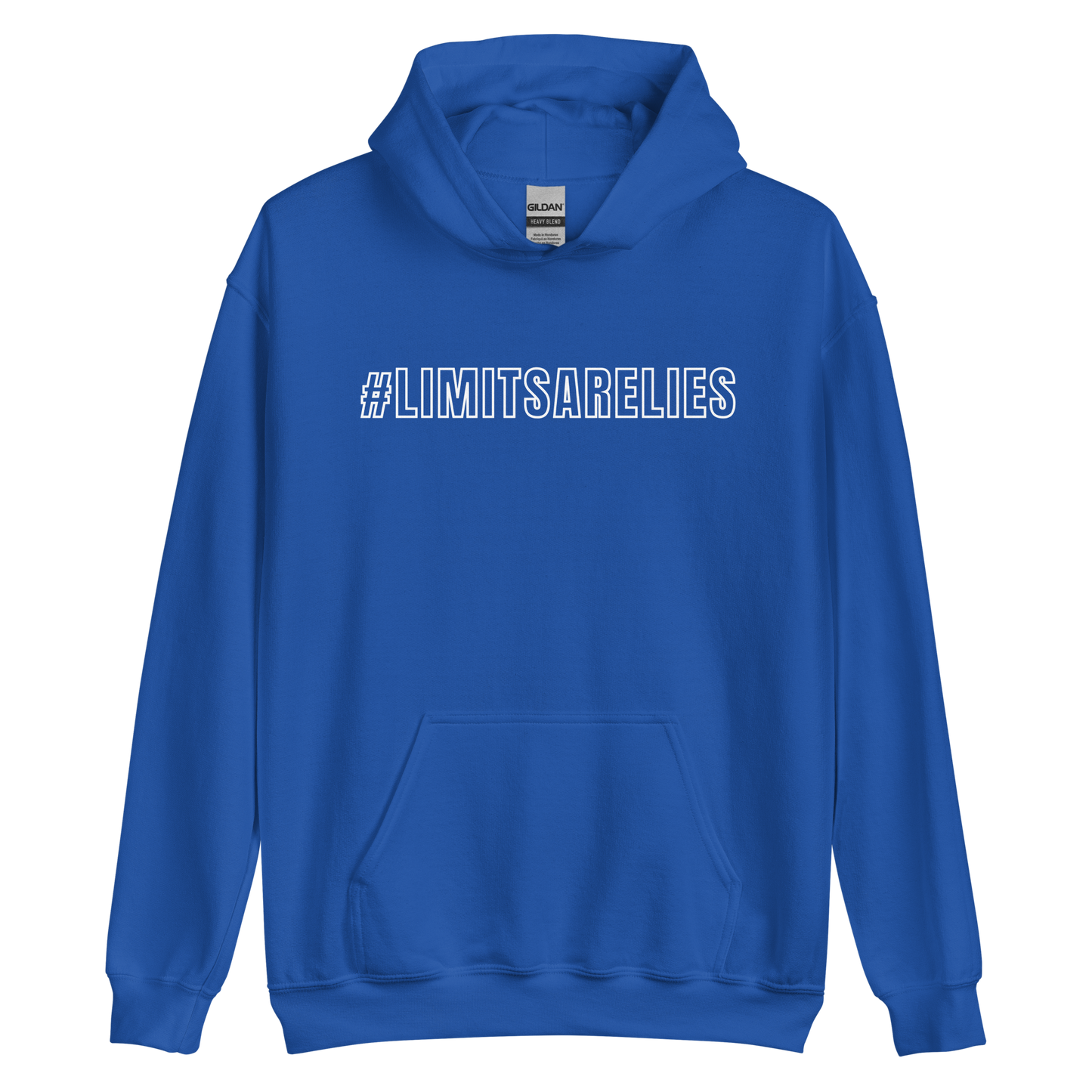 #LIMITSARELIES "Outline" Logo Hoodie (White)