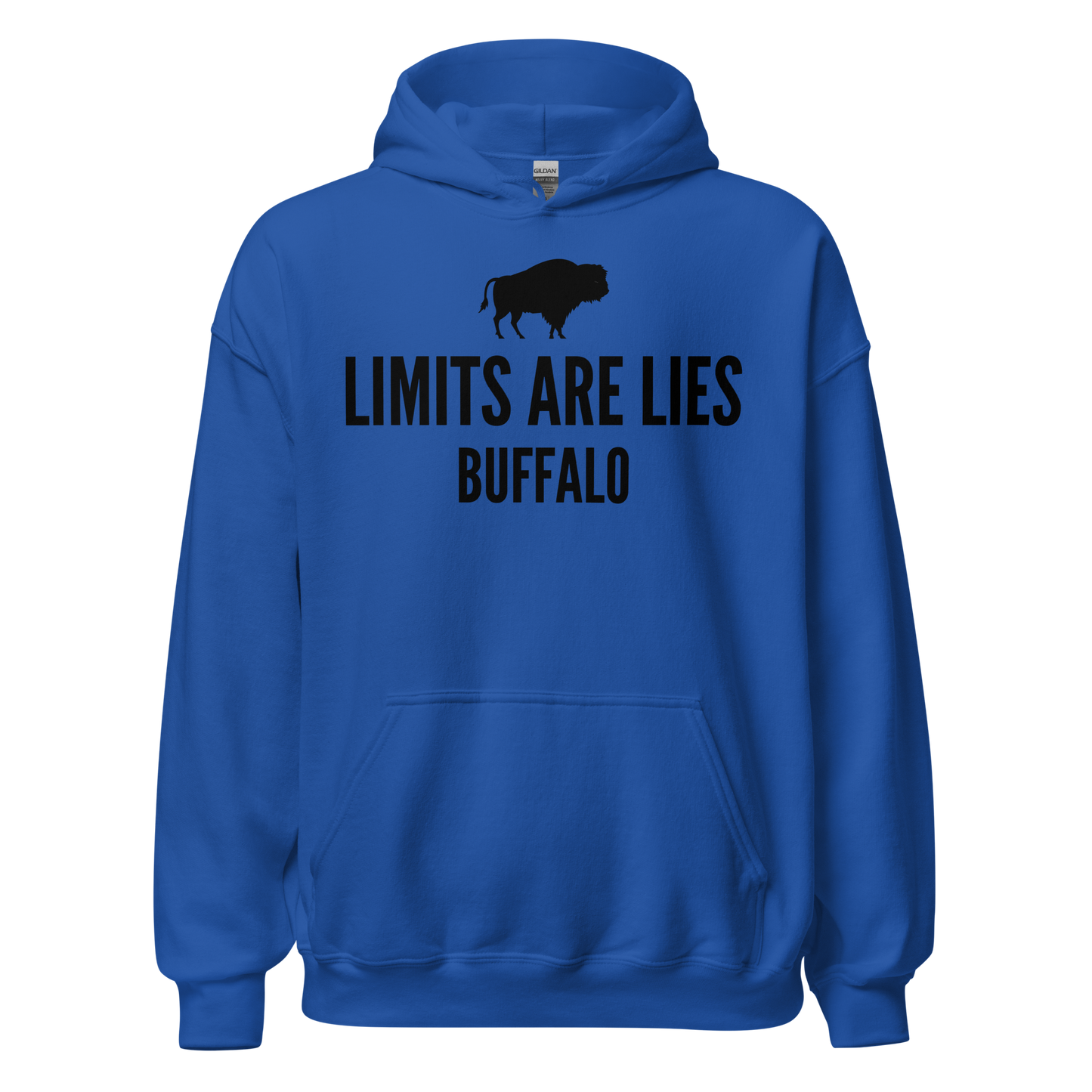 Limits Are Lies Buffalo Hoodie (Black)