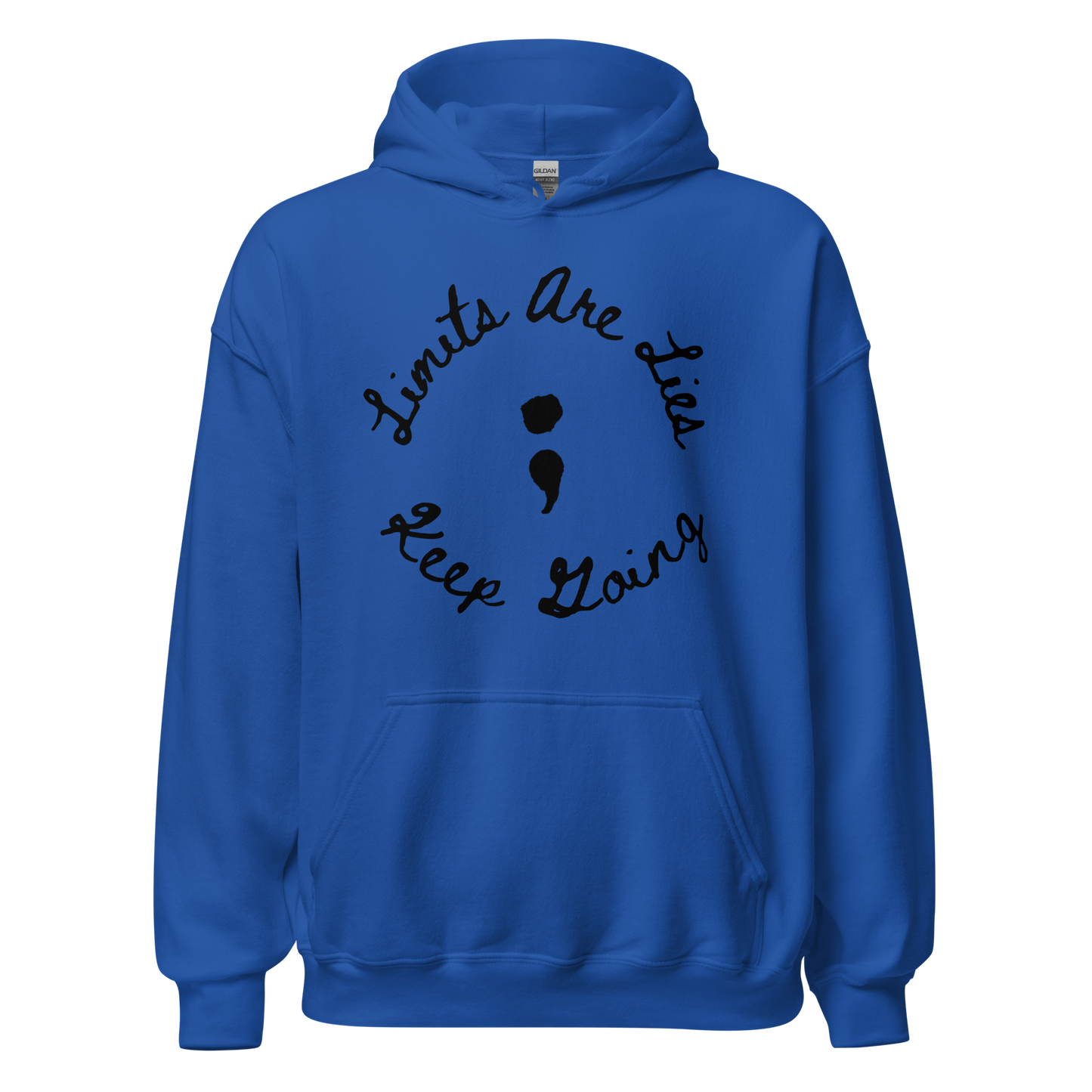 Limits Are Lies "Keep Going" Mental Health Awareness Hoodie (Black)