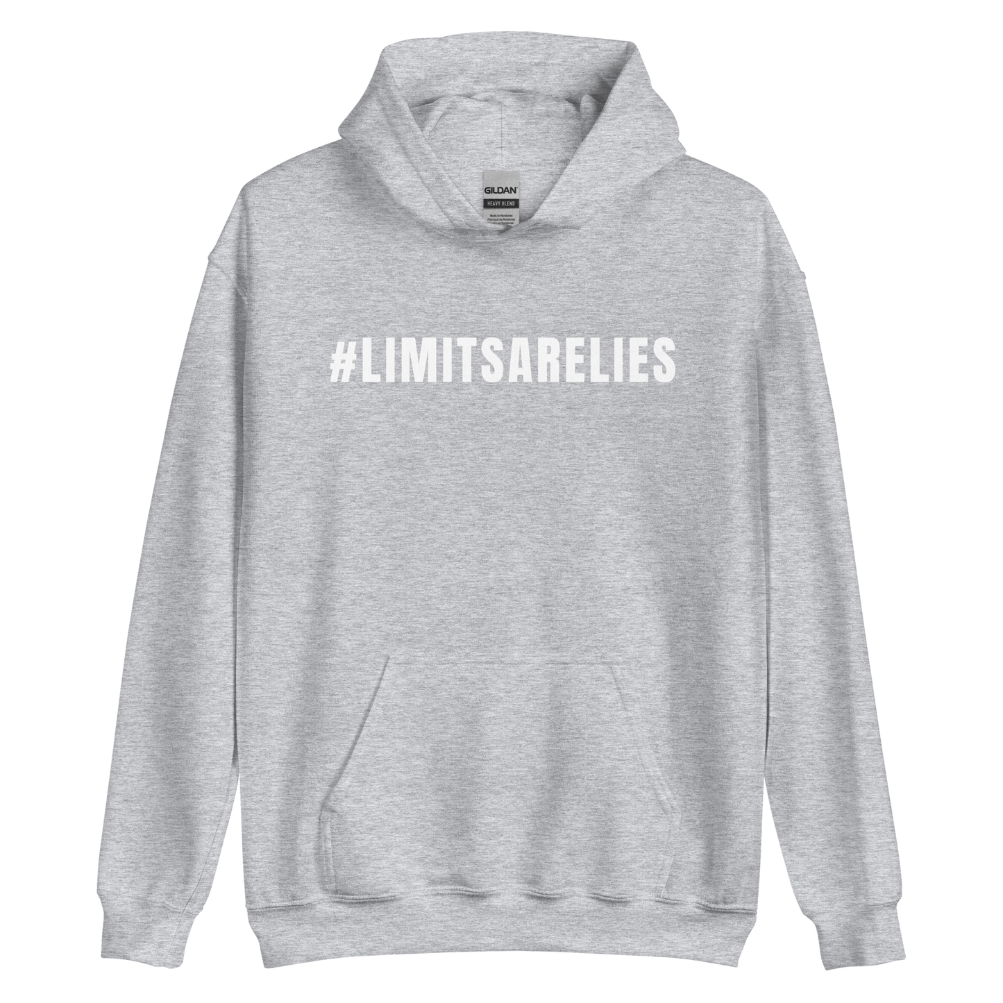 #LIMITSARELIES Logo Hoodie (White)