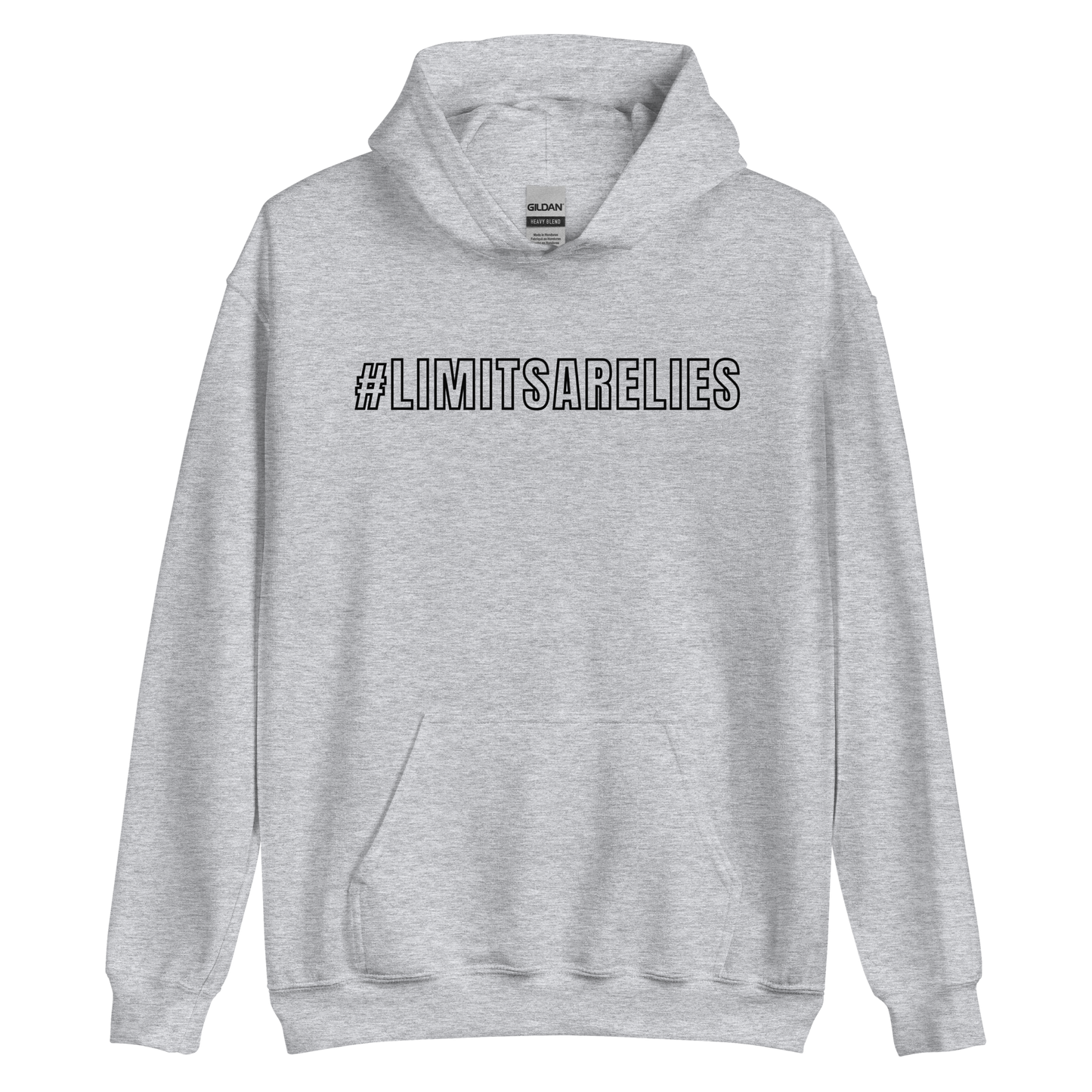 #LIMITSARELIES "Outline" Logo Hoodie (Black)