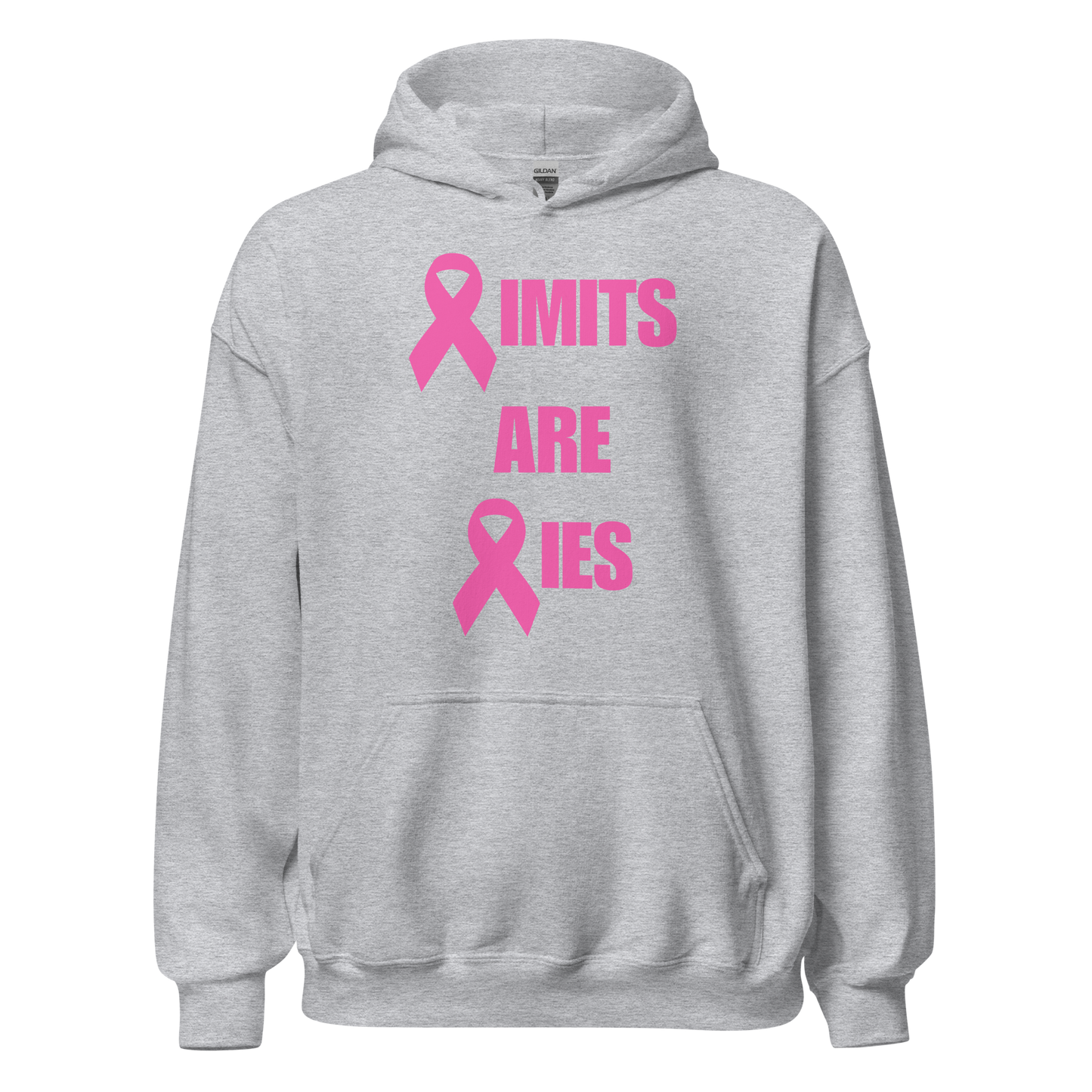 Limits Are Lies Breast Cancer Awareness Hoodie