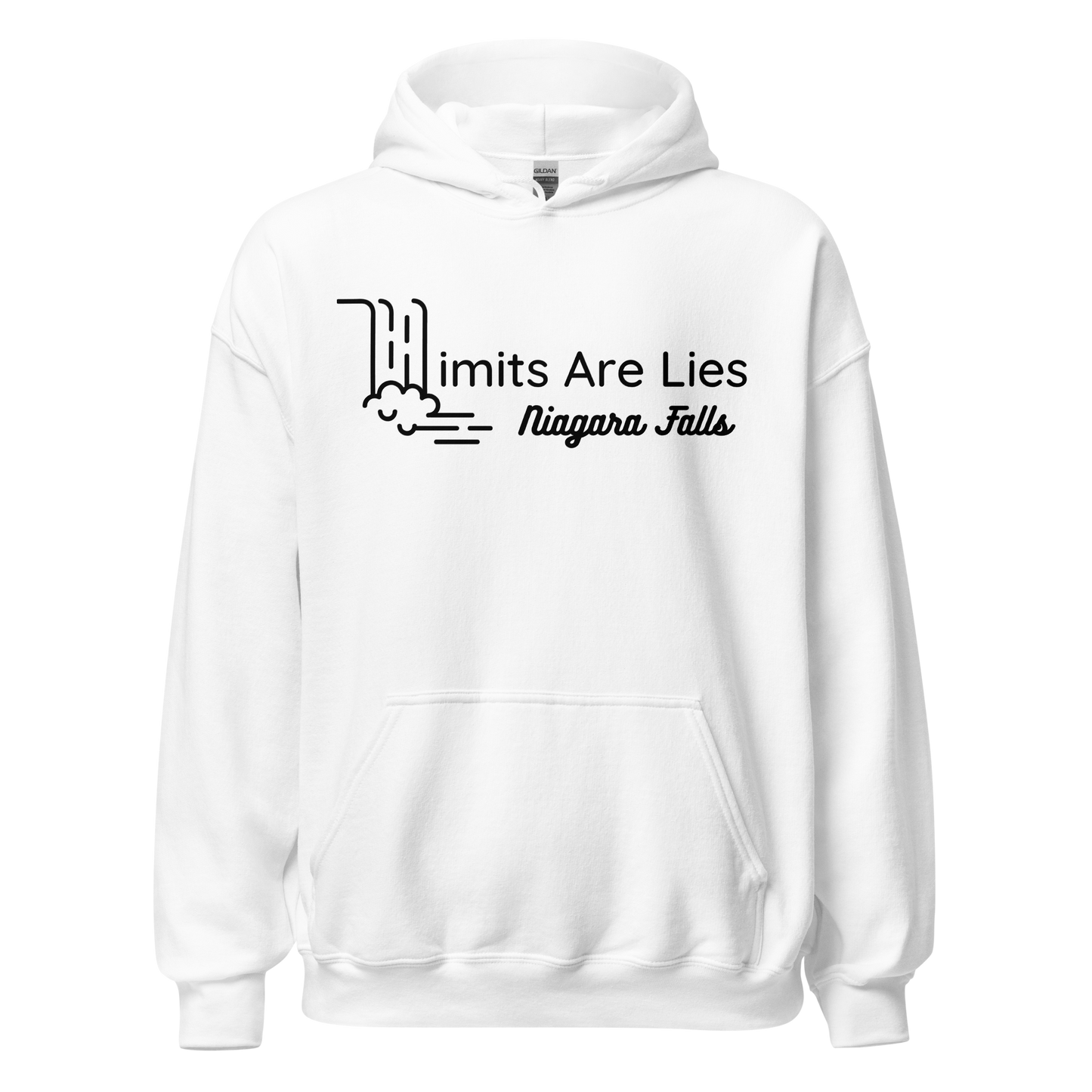 Limits Are Lies Niagara Falls Hoodie (Black)