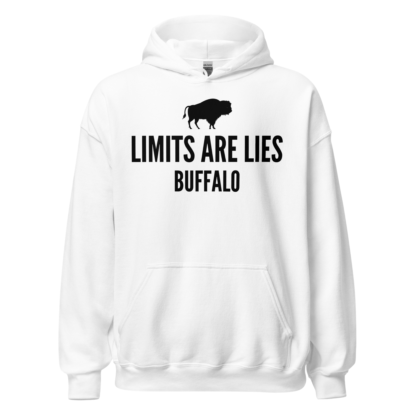 Limits Are Lies Buffalo Hoodie (Black)