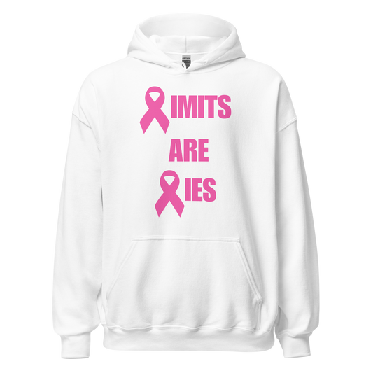 Limits Are Lies Breast Cancer Awareness Hoodie